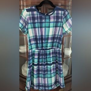 Charming Charlie Plaid Zipper Back dress